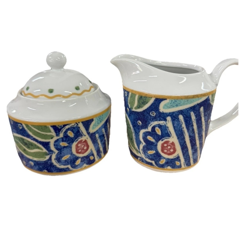 Pfaltzgraff Atmosphere Montage Covered Creamer & Covered Sugar - Picture 2 of 4